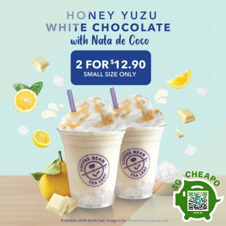 2 for $12.90 Honey Yuzu White Chocolate Ice Blended