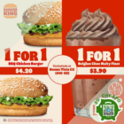 Burger King - 1-FOR-1 DEALS @ Burger King - sgCheapo
