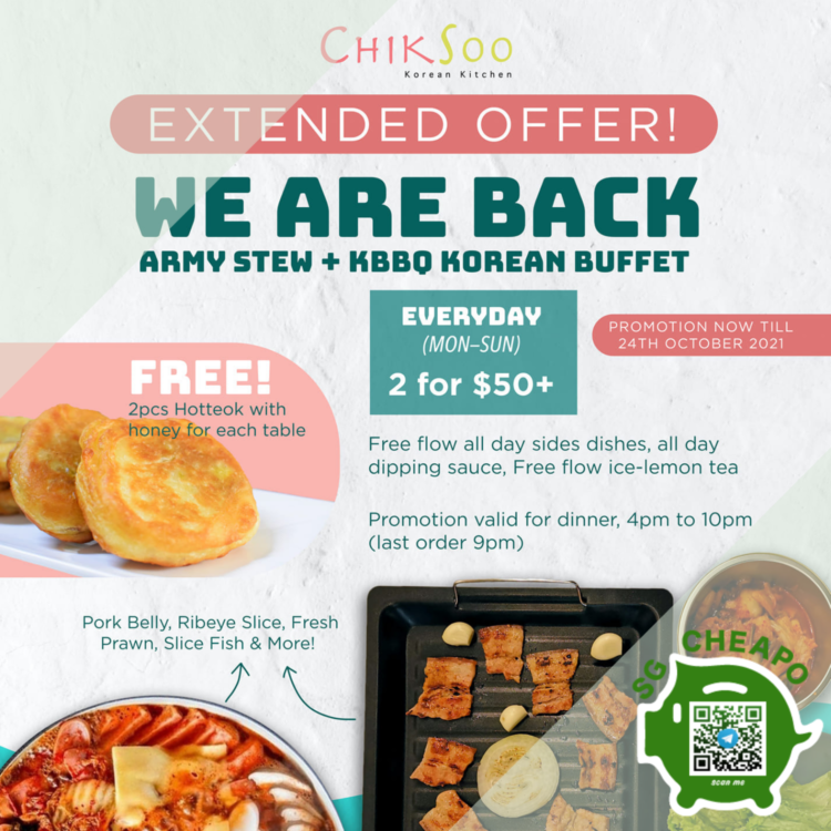 ChikSoo - 2 for $50 Army Stew + KBBQ Korean Buffet - sgCheapo