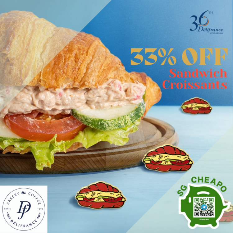 Delifrance - 33% OFF Sandwich Croissants - sgCheapo