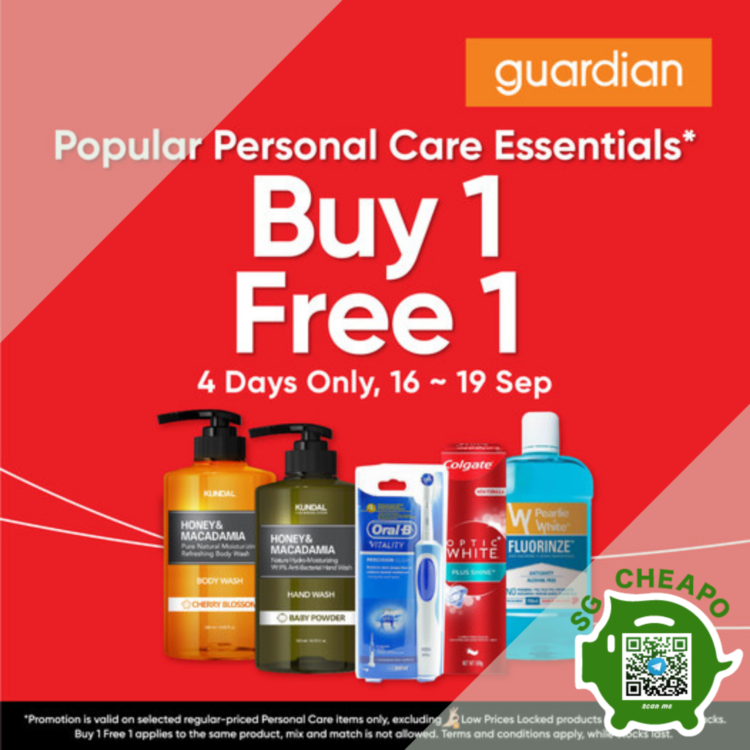Guardian Buy 1 FREE 1 personal care products