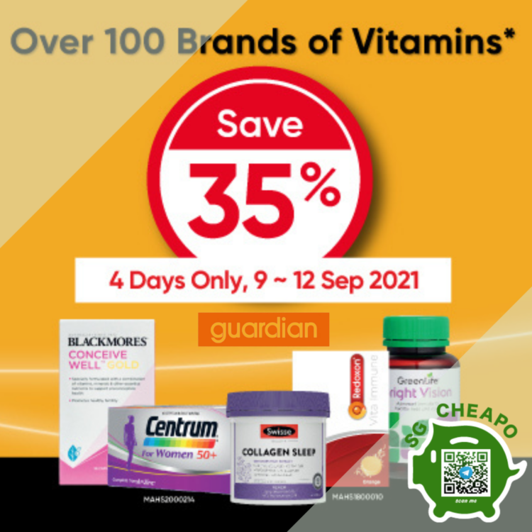 Guardian UP TO 35% OFF VITAMINS
