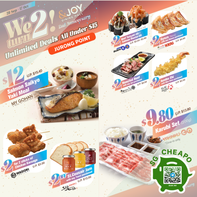 &JOY - UP TO 71% OFF Japanese Specialty Cuisine - sgCheapo