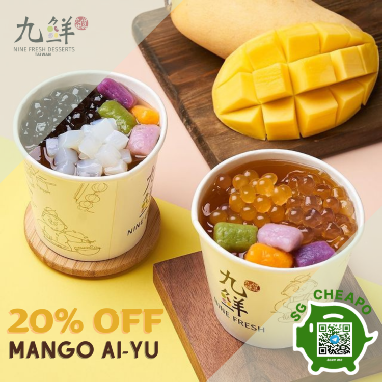 Nine Fresh - 20% OFF Mango Aiyu - sgCheapo