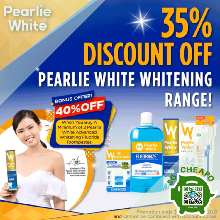 Pearlie White - 35% OFF Pearlie White's Whitening Range - sgCheapo