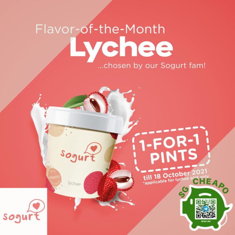 Sogurt - 1-FOR-1 Lychee Pints - sgCheapo