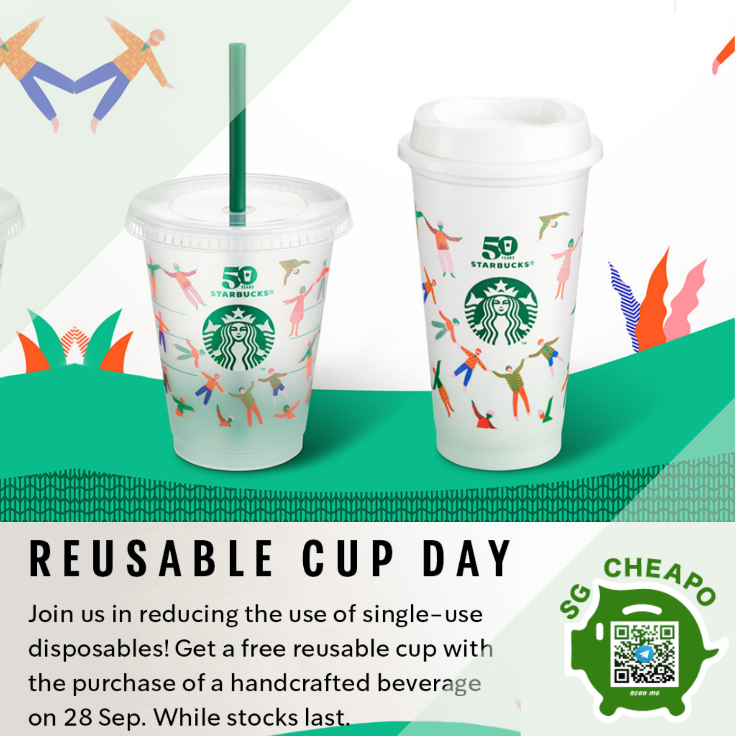 FREE STARBUCKS Reusable Cup sgCheapo