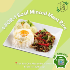 Tuk Tuk Cha - 1-FOR-1 Thai Basil Minced Meat Rice - sgCheapo