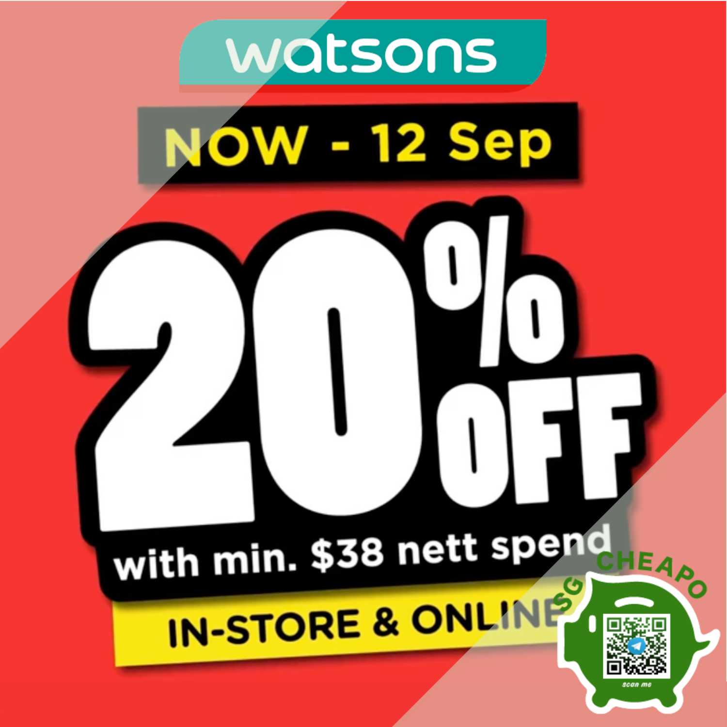 20% OFF WATSONS - sgCheapo