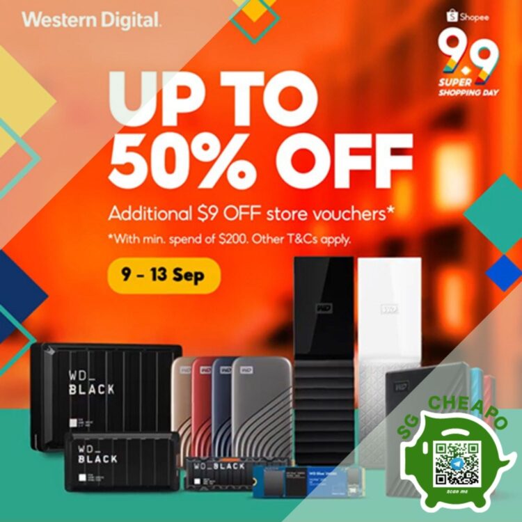 Western Digital - UP TO 50% OFF WESTERN DIGITAL - sgCheapo
