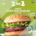 Jollibee - 1 for 1 Spicy Zero Beef Burger - sgCheapo