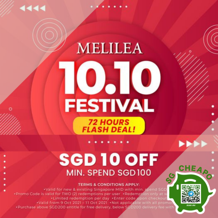 MELILEA - $10 OFF MELILEA - sgCheapo