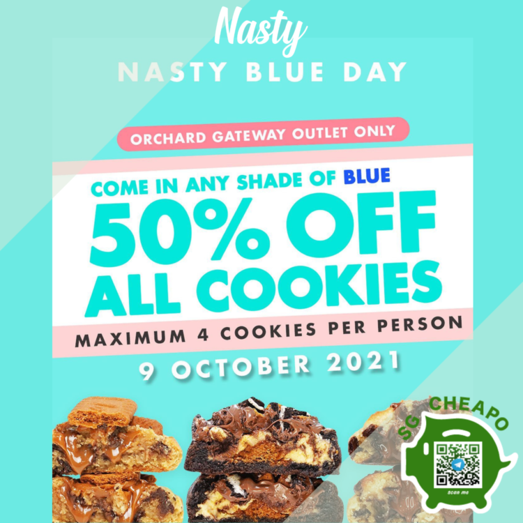 Nasty Cookie - 50% OFF ALL COOKIES - sgCheapo