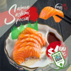 Shinsho Ramen - $1 SALMON SASHIMI - sgCheapo