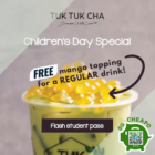 Tuk Tuk Cha - FREE Mango Topping - sgCheapo