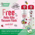 Darlie - FREE Hello Kitty Vacuum Flask - sgCheapo