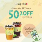 Gong Cha - 50% OFF 2ND CUP GONG CHA - sgCheapo