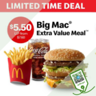 McDonald's - 25% OFF Big Mac Extra Value Meal - sgCheapo