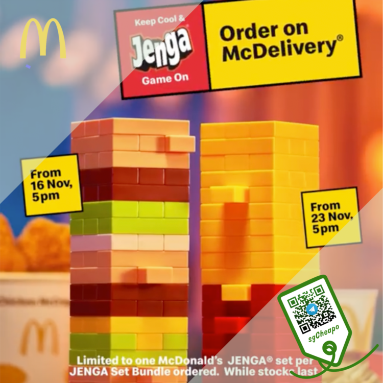 McDonald's - FREE McDonald's JENGA Set - sgCheapo