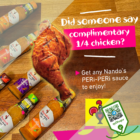 Nando's - FREE 1:4 Chicken - sgCheapo