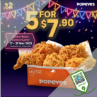Popeyes - 40% OFF 5pc Chicken - sgChicken