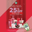 Starbucks - 25% OFF STARBUCKS STOREWIDE - sgCheapo