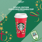 Starbucks - FREE Starbucks Special Edition Christmas Cup - sgCheapo