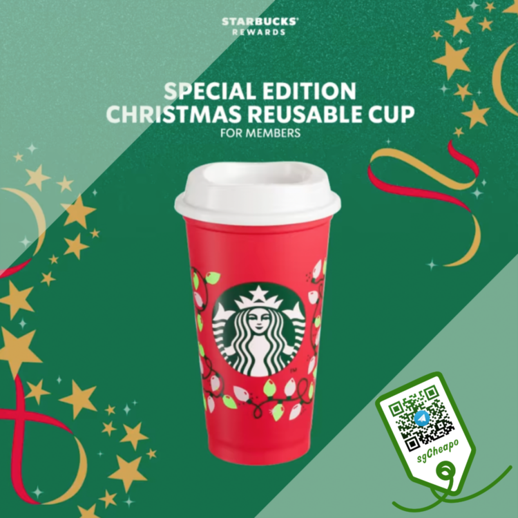 FREE Starbucks Special Edition Christmas Cup sgCheapo