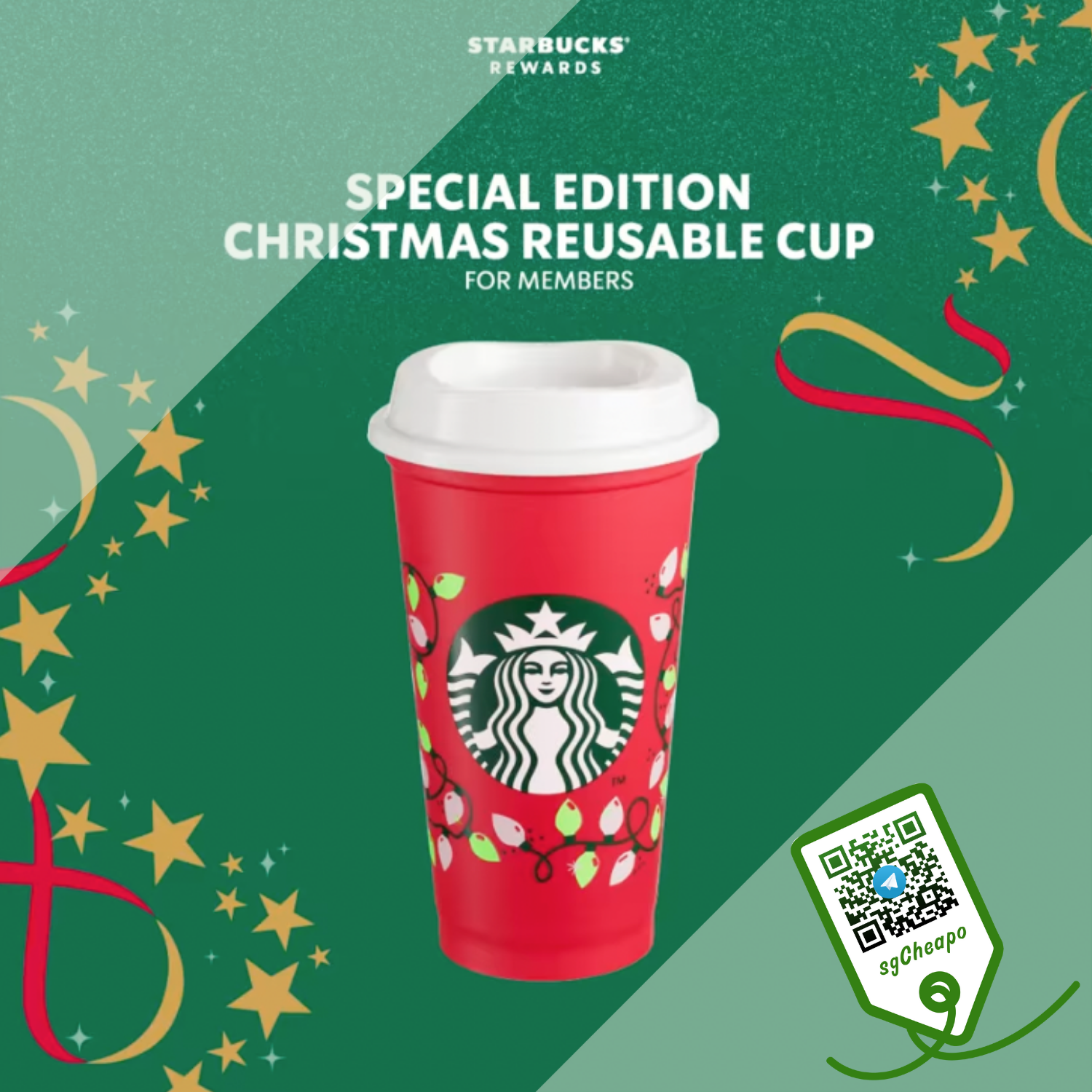 do you get a free christmas cup at starbucks