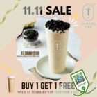 Teabrary - BUY 1 GET 1 FREE Black Pearl Milk Tea - sgCheapo