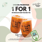 Tuk Tuk Cha - 1 FOR 1 Thai Milk Tea - sgCheapo(1)