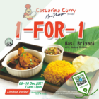 Casuarina Curry - 1-FOR-1 Nasi Briyani - sgCheapo