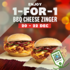 KFC - 1-FOR-1 BBQ Cheese Zinger - sgCheapo