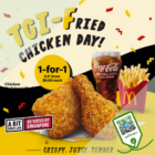 McDonald's - 1-FOR-1 2pc Chicken McCrispy Meal - sgCheapo