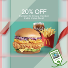 McDonald's - 20% OFF Buttermilk Crispy Chicken Meal - sgCheapo