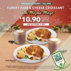 The Coffee Bean & Tea Leaf - 50% OFF Turkey Ham & Cheese Croissant - sgCheapo