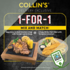 Collin's Grille - 1-FOR-1 COLLIN'S - sgCheapo