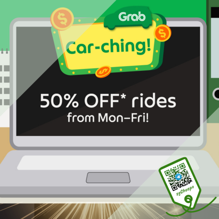 Grab - 50% OFF Rides - sgCheapo