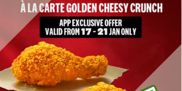 KFC - 1-FOR-1 Golden Cheesy Crunch - sgCheapo