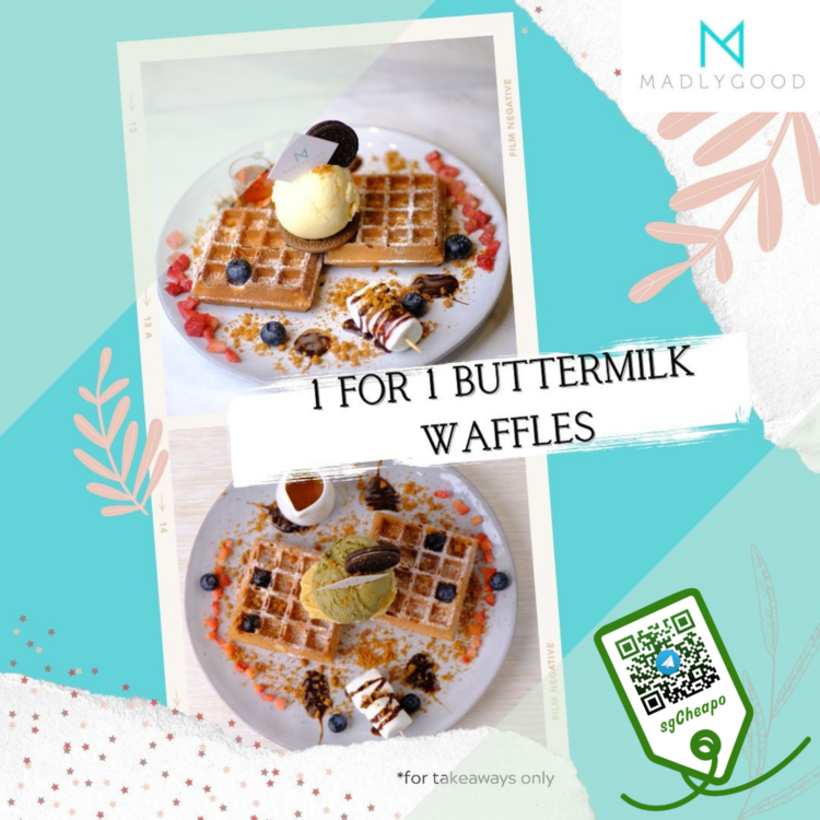 MADLYGOOD - 1 FOR 1 Buttermilk Waffles - sgCheapo
