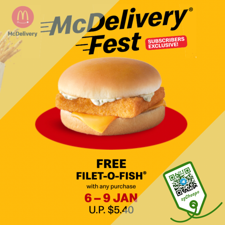 McDonald's - FREE FILET-O-FISH - sgCheapo