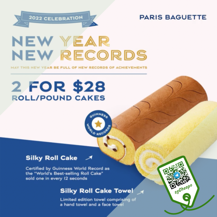 Paris Baguette - 2 FOR $28 Roll _ Pound Cake - sgCheapo