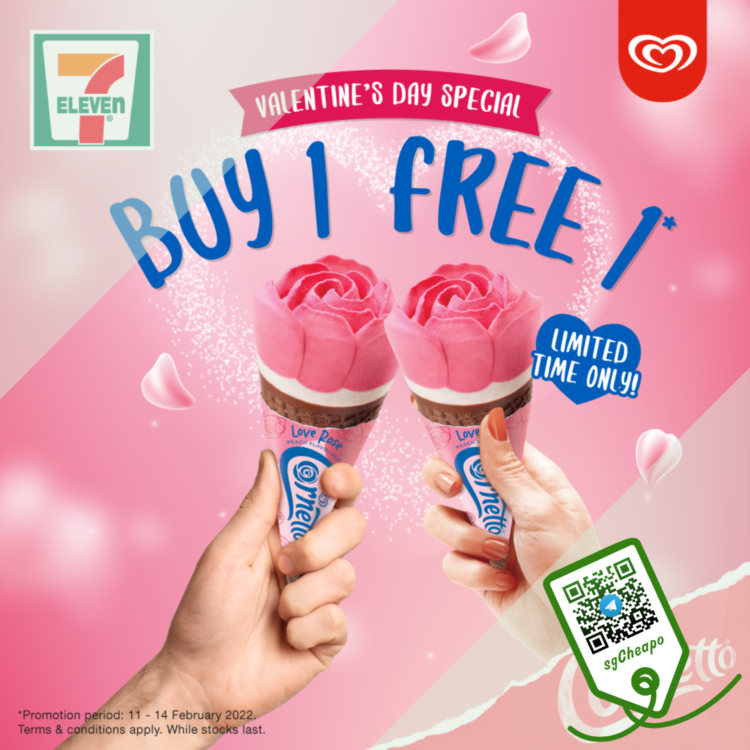 7-Eleven - BUY 1 FREE 1 Cornetto - sgCheapo