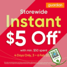 Guardian - $5 OFF GUARDIAN - sgCheapo