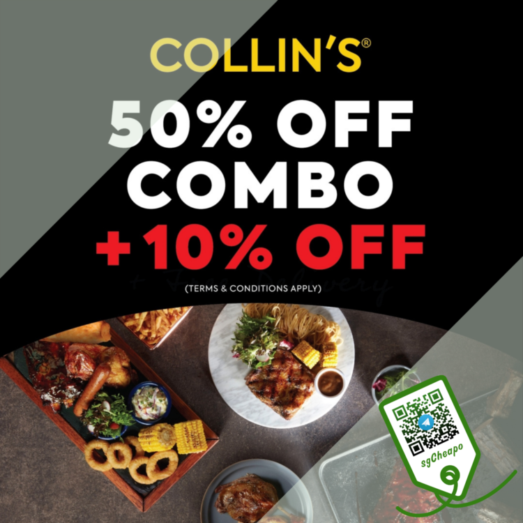 Collin's Grille - 50% OFF COMBO + 10% OFF Collin's - sgCheapo