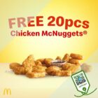 McDonald's - FREE 20pcs Chicken McNuggets - sgCheapo