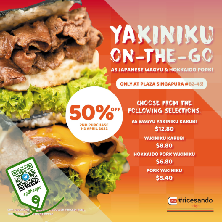 Yakiniku Sando by Ricesando - 50% OFF 2nd Yakiniku-On-The-Go - sgCheapo