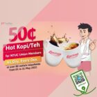 Foodfare - 50¢ Hot Kopi _ Teh - sgCheapo