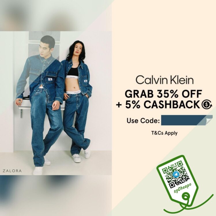 ZALORA - UP TO 40% OFF Calvin Klein - sgCheapo