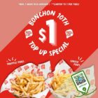 Bonchon - $1 Cheese _ Truffle Fries - sgCheapo